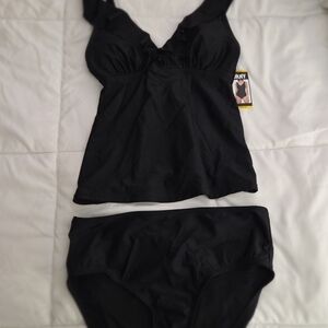 DKNY Black Women's Tankini Two-piece